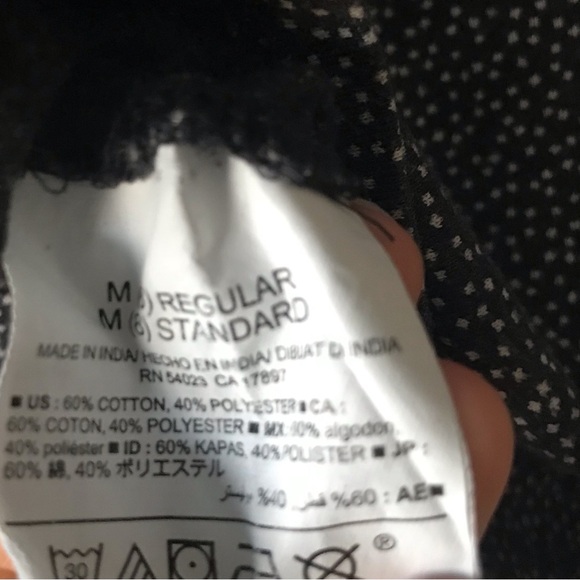 Tiny stars - Old Navy size 8 long sleeve black top, white stars shirt EUC - Picture 2 of 8